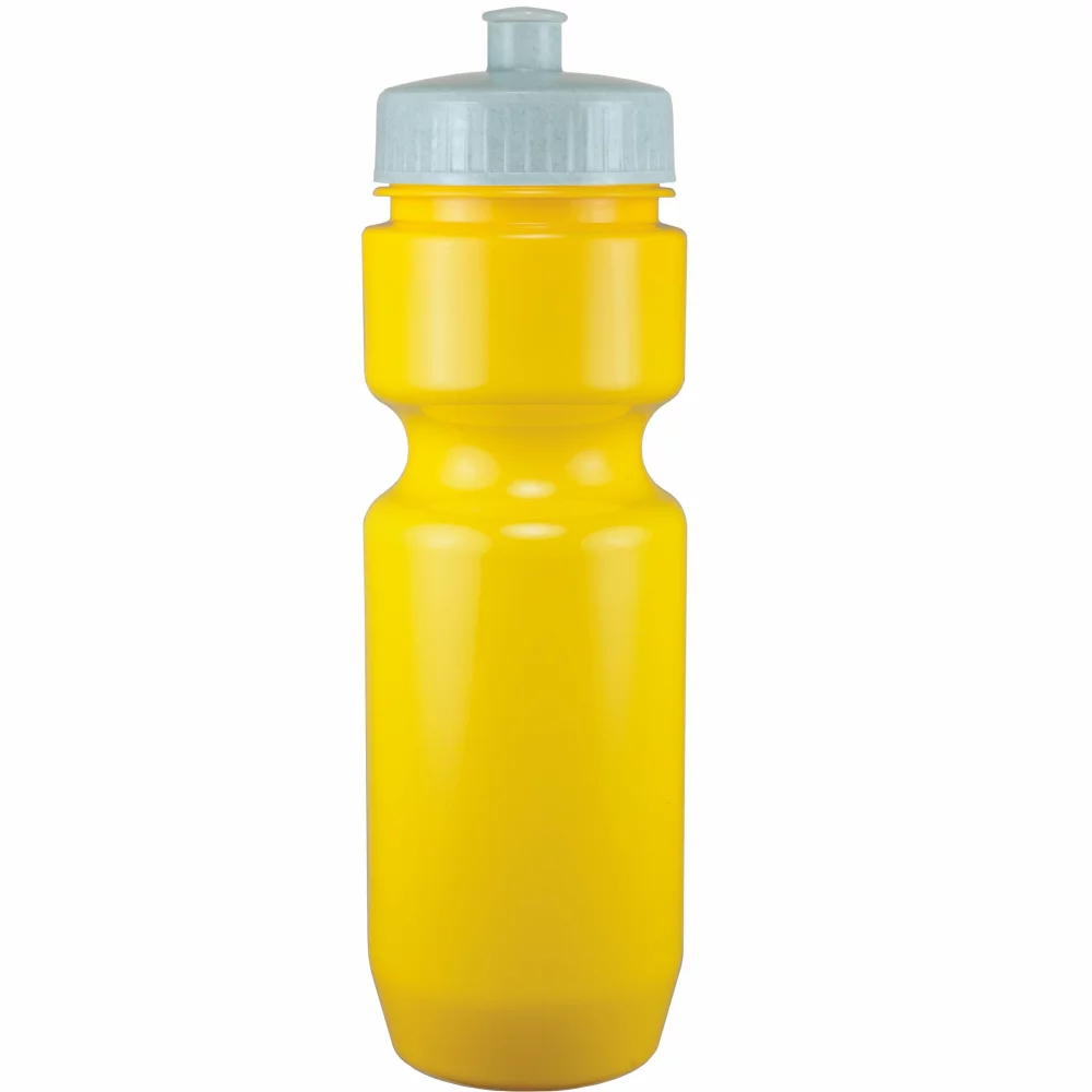 Bouteille de vélo de 22 oz avec couvercle à pousser-tirer - Couleurs unies