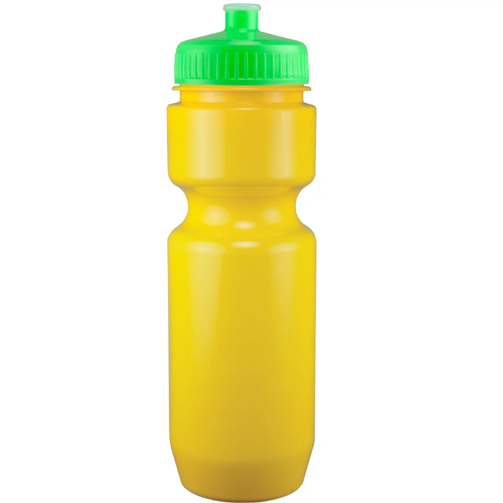 Bouteille de vélo de 22 oz avec couvercle à pousser-tirer - Couleurs unies
