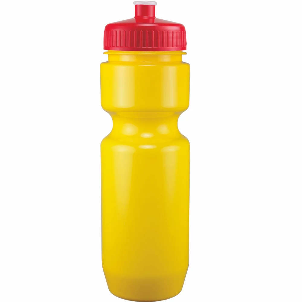 Bouteille de vélo de 22 oz avec couvercle à pousser-tirer - Couleurs unies