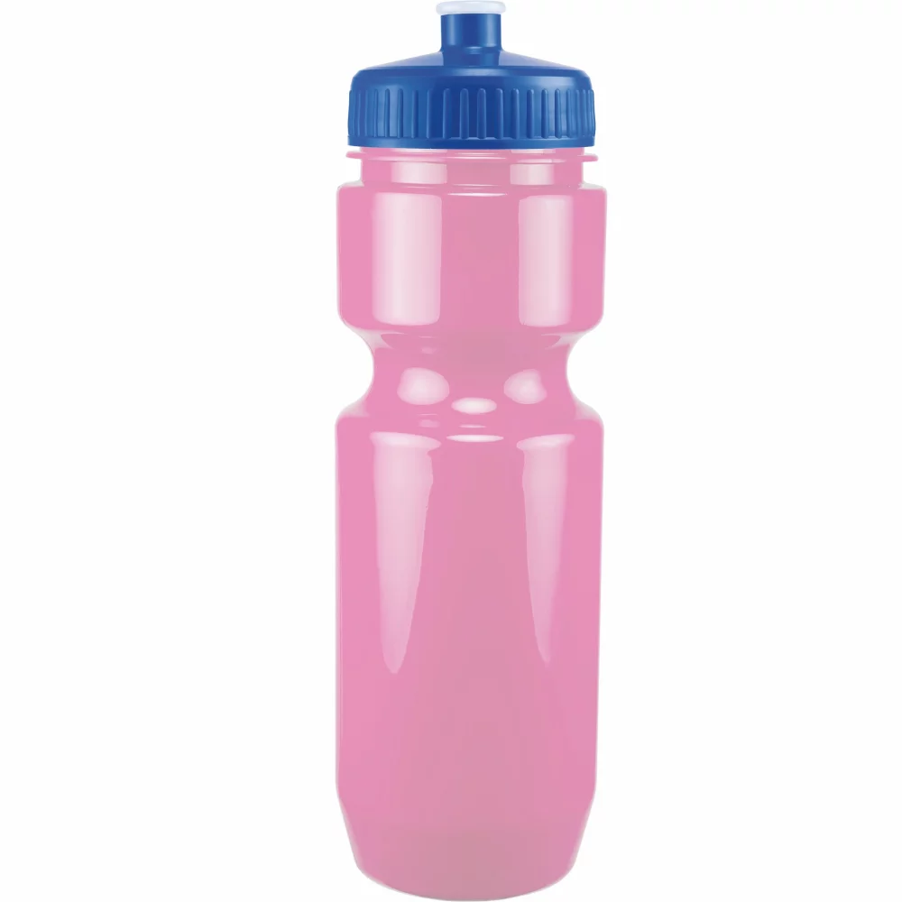 Bouteille de vélo de 22 oz avec couvercle à pousser-tirer - Couleurs unies