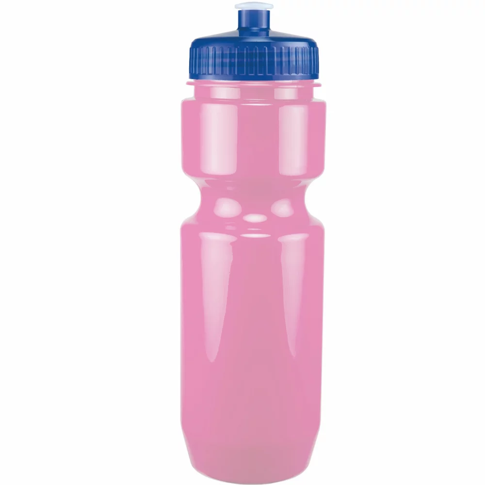Bouteille de vélo de 22 oz avec couvercle à pousser-tirer - Couleurs unies