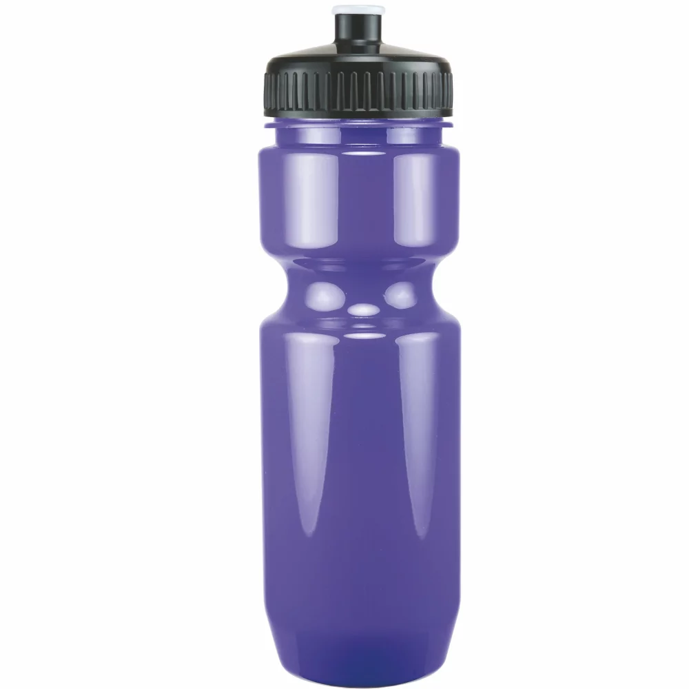 22 Oz. Bike Bottle w/ Push Pull Lid - Solid Colors
