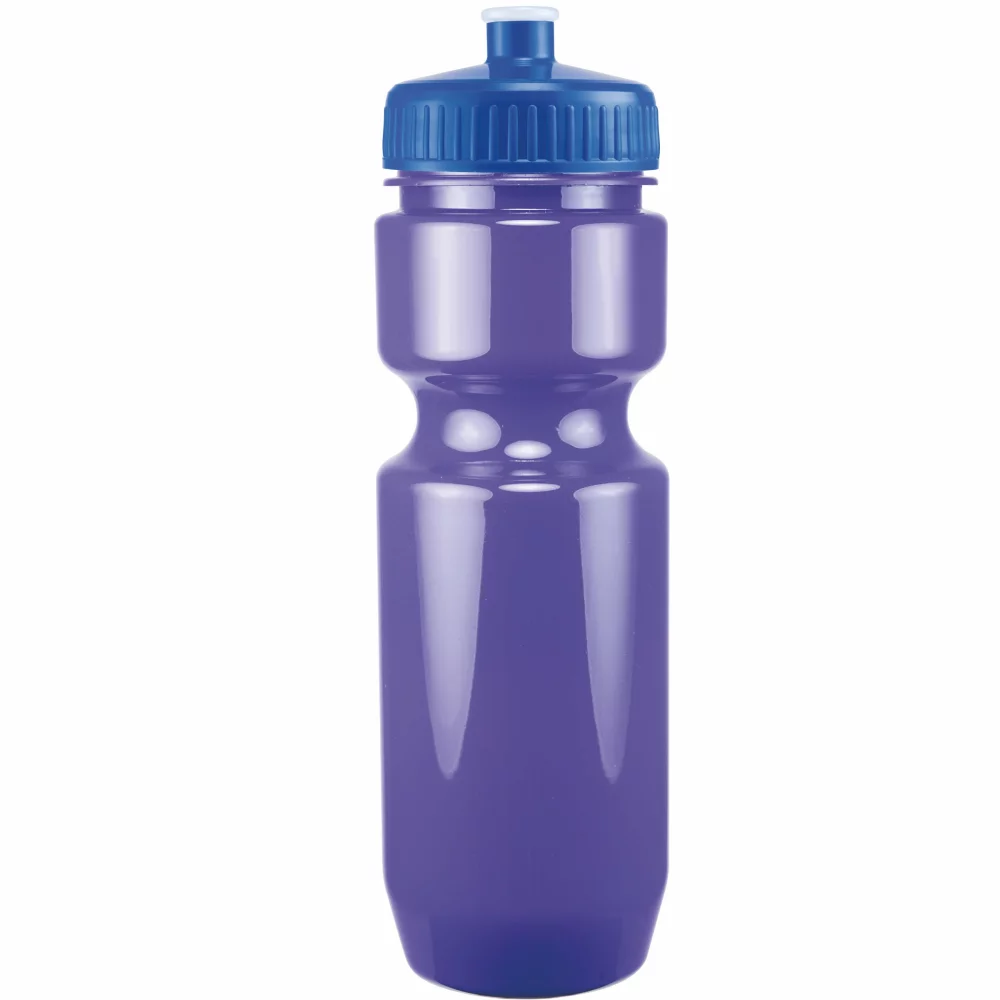 22 Oz. Bike Bottle w/ Push Pull Lid - Solid Colors
