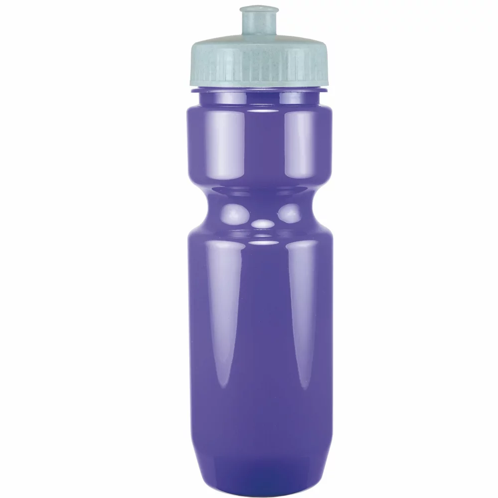 22 Oz. Bike Bottle w/ Push Pull Lid - Solid Colors