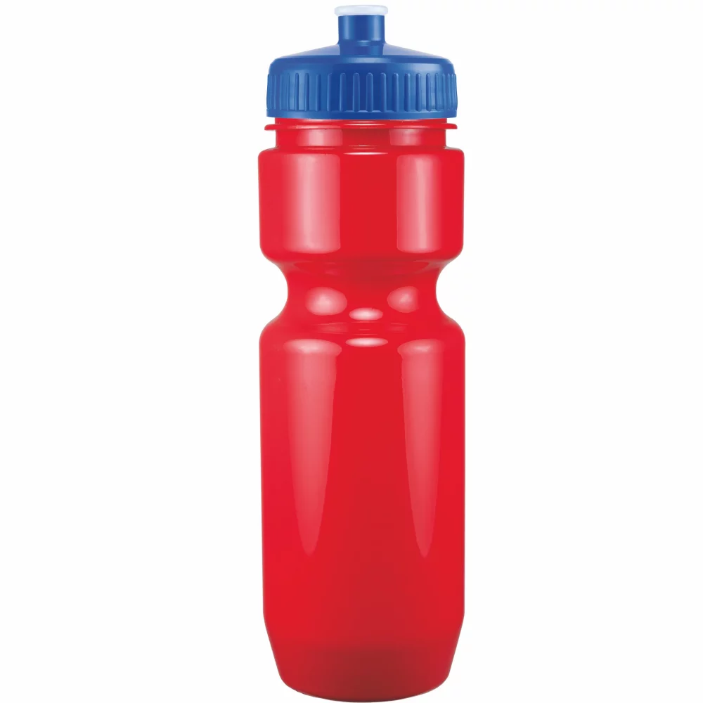 Bouteille de vélo de 22 oz avec couvercle à pousser-tirer - Couleurs unies