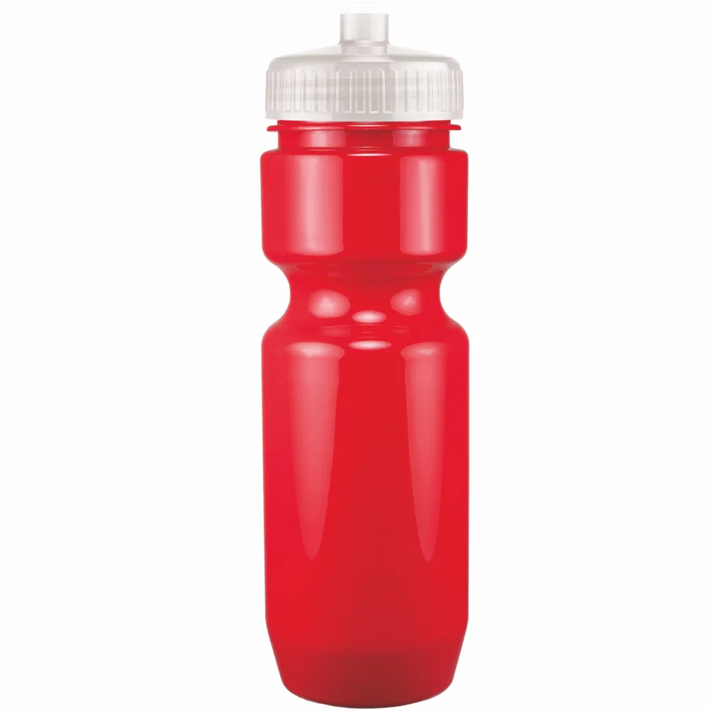 Bouteille de vélo de 22 oz avec couvercle à pousser-tirer - Couleurs unies