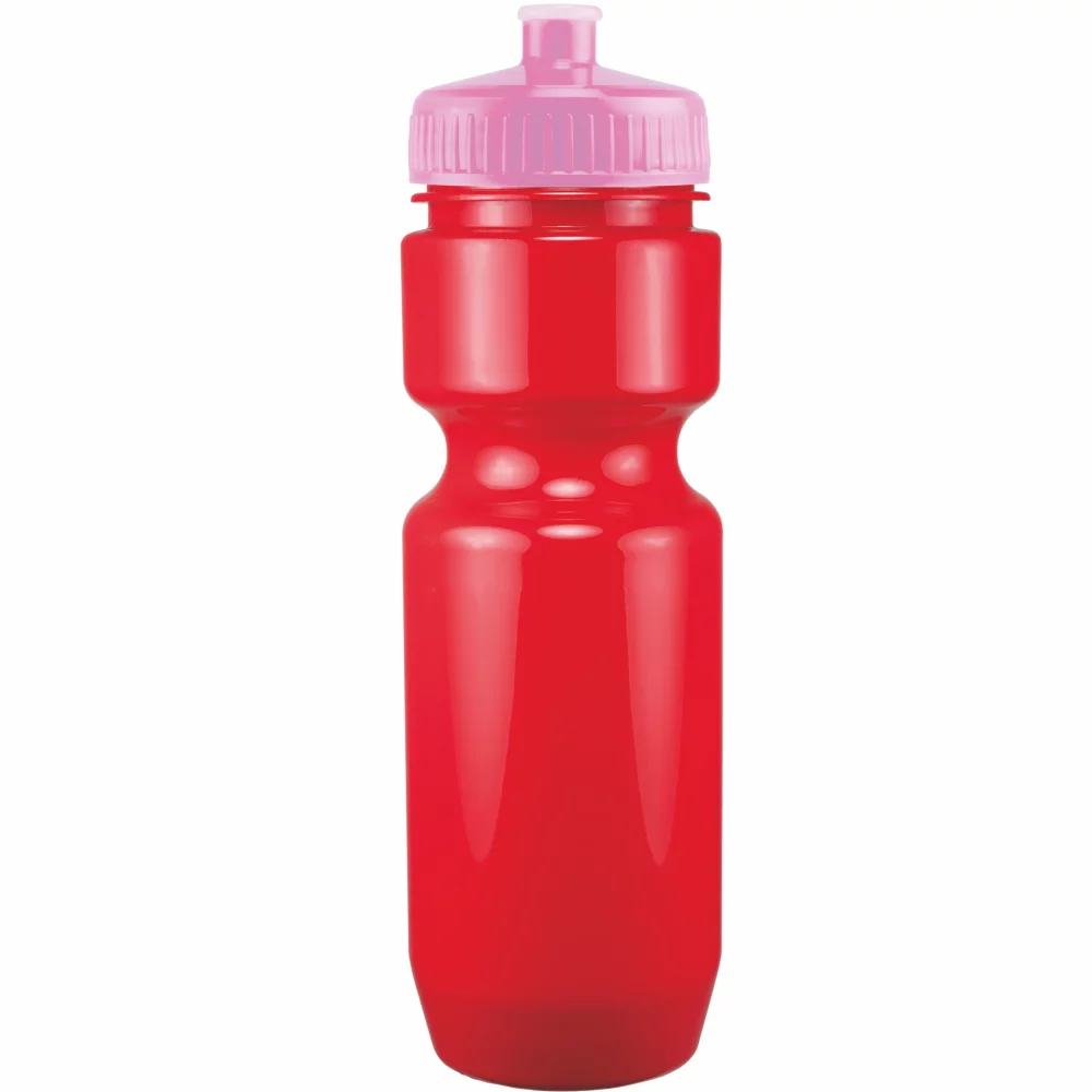 Bouteille de vélo de 22 oz avec couvercle à pousser-tirer - Couleurs unies