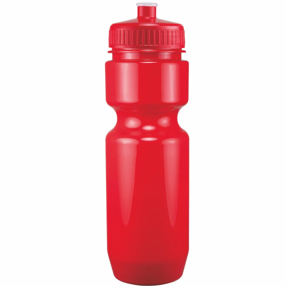 Bouteille de vélo de 22 oz avec couvercle à pousser-tirer - Couleurs unies