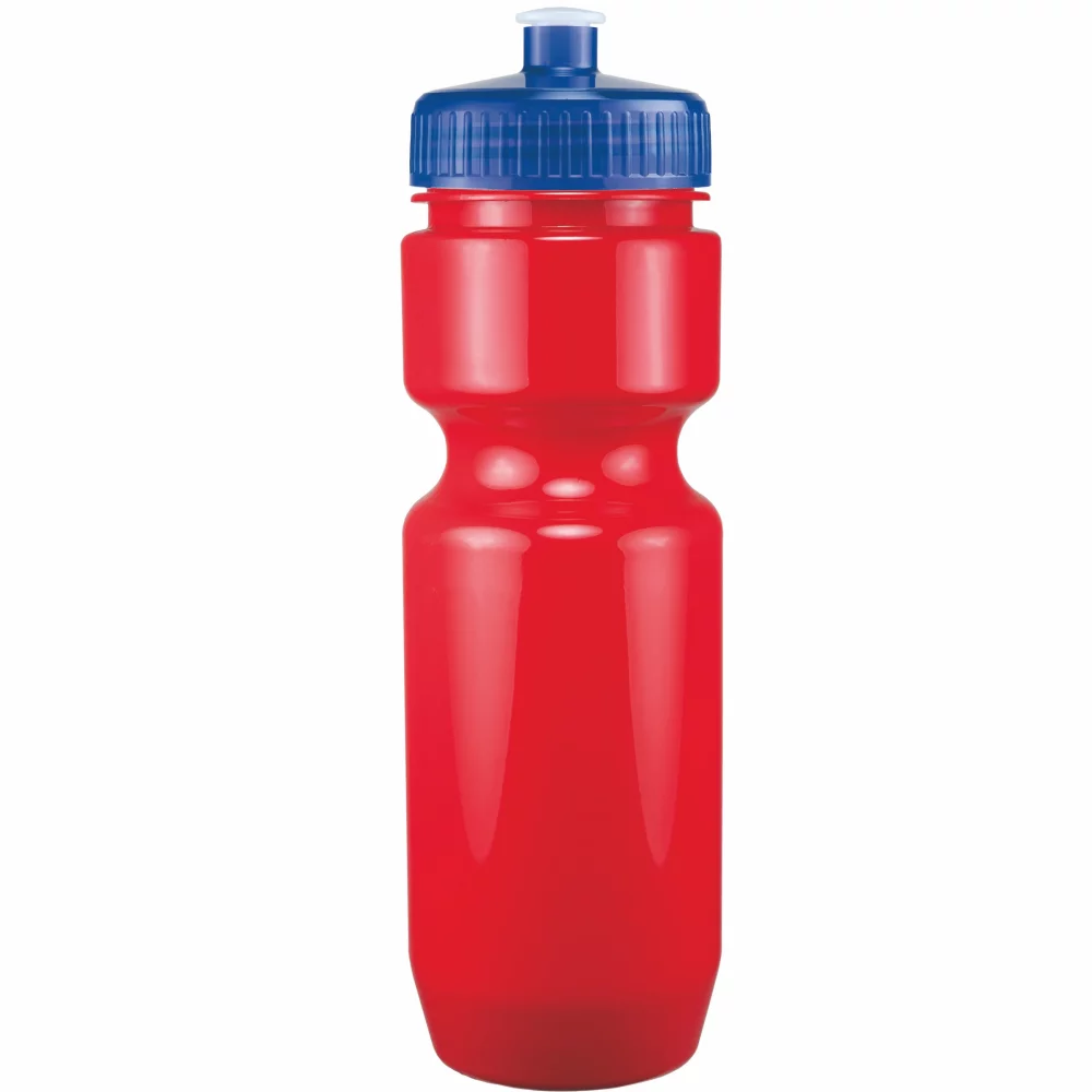 Bouteille de vélo de 22 oz avec couvercle à pousser-tirer - Couleurs unies