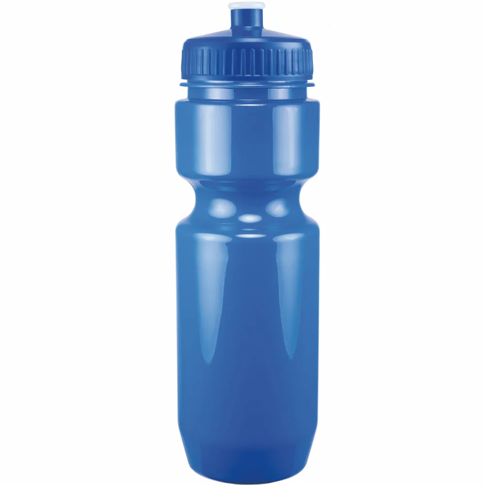 Bouteille de vélo de 22 oz avec couvercle à pousser-tirer - Couleurs unies