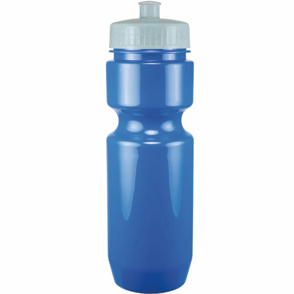 Bouteille de vélo de 22 oz avec couvercle à pousser-tirer - Couleurs unies