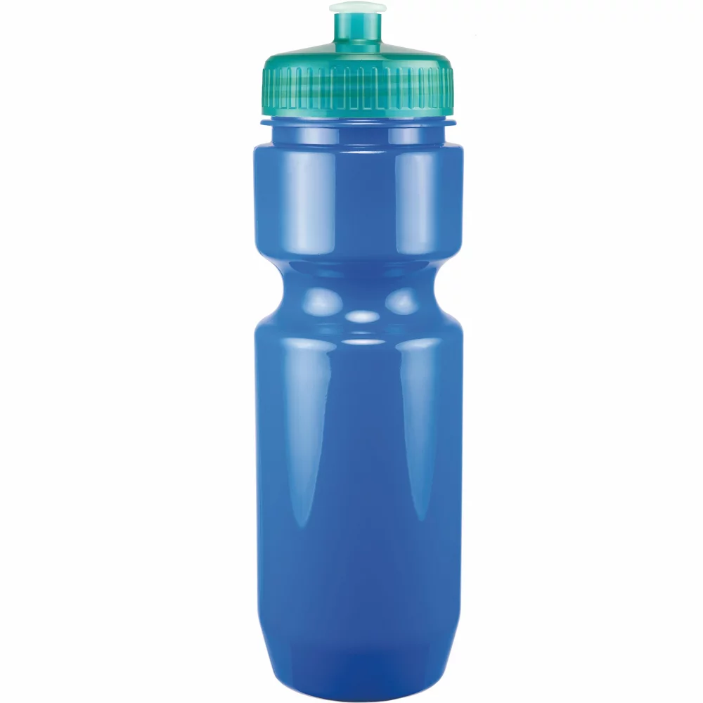 22 Oz. Bike Bottle w/ Push Pull Lid - Solid Colors