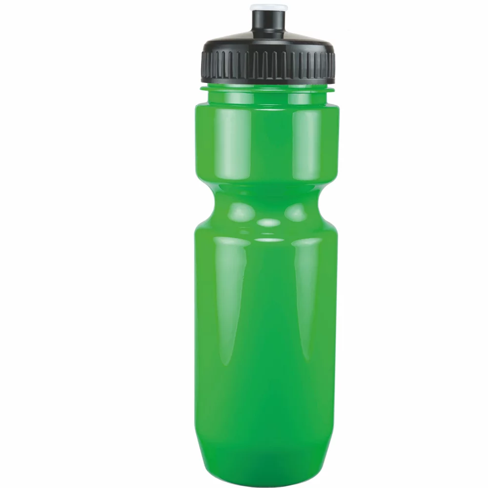 Bouteille de vélo de 22 oz avec couvercle à pousser-tirer - Couleurs unies