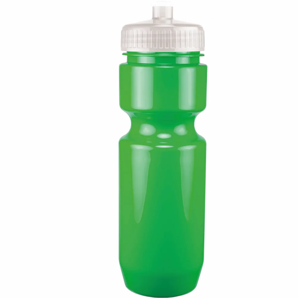 22 Oz. Bike Bottle w/ Push Pull Lid - Solid Colors