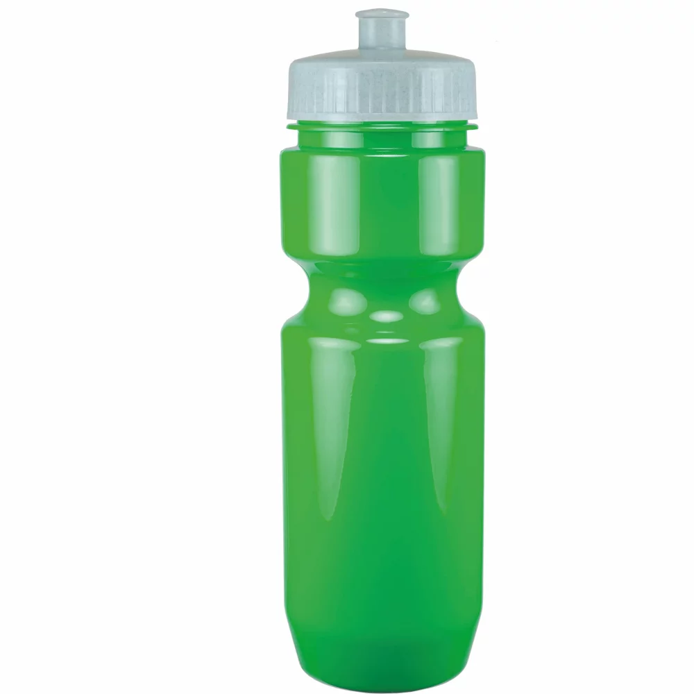 Bouteille de vélo de 22 oz avec couvercle à pousser-tirer - Couleurs unies