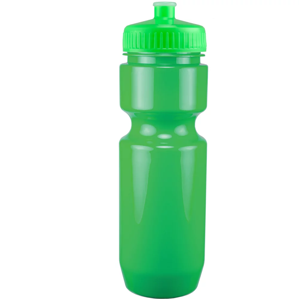 Bouteille de vélo de 22 oz avec couvercle à pousser-tirer - Couleurs unies