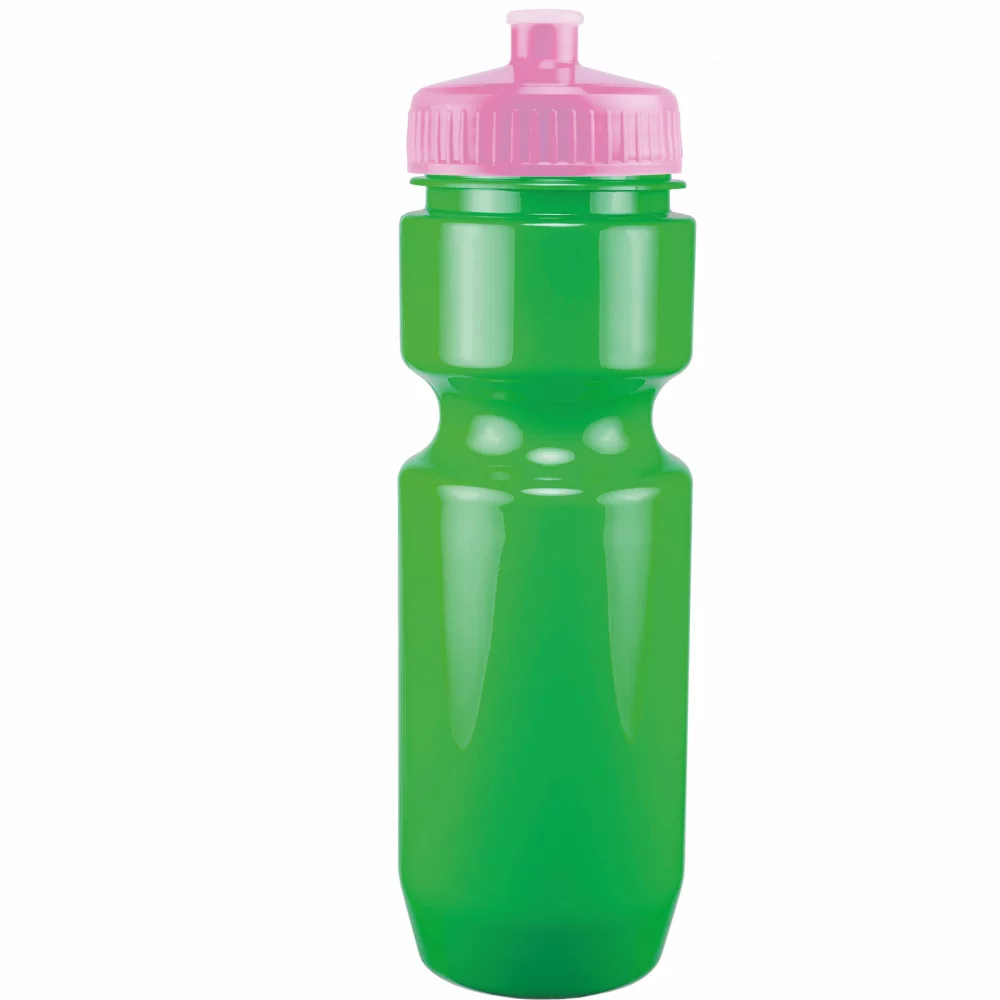 Bouteille de vélo de 22 oz avec couvercle à pousser-tirer - Couleurs unies