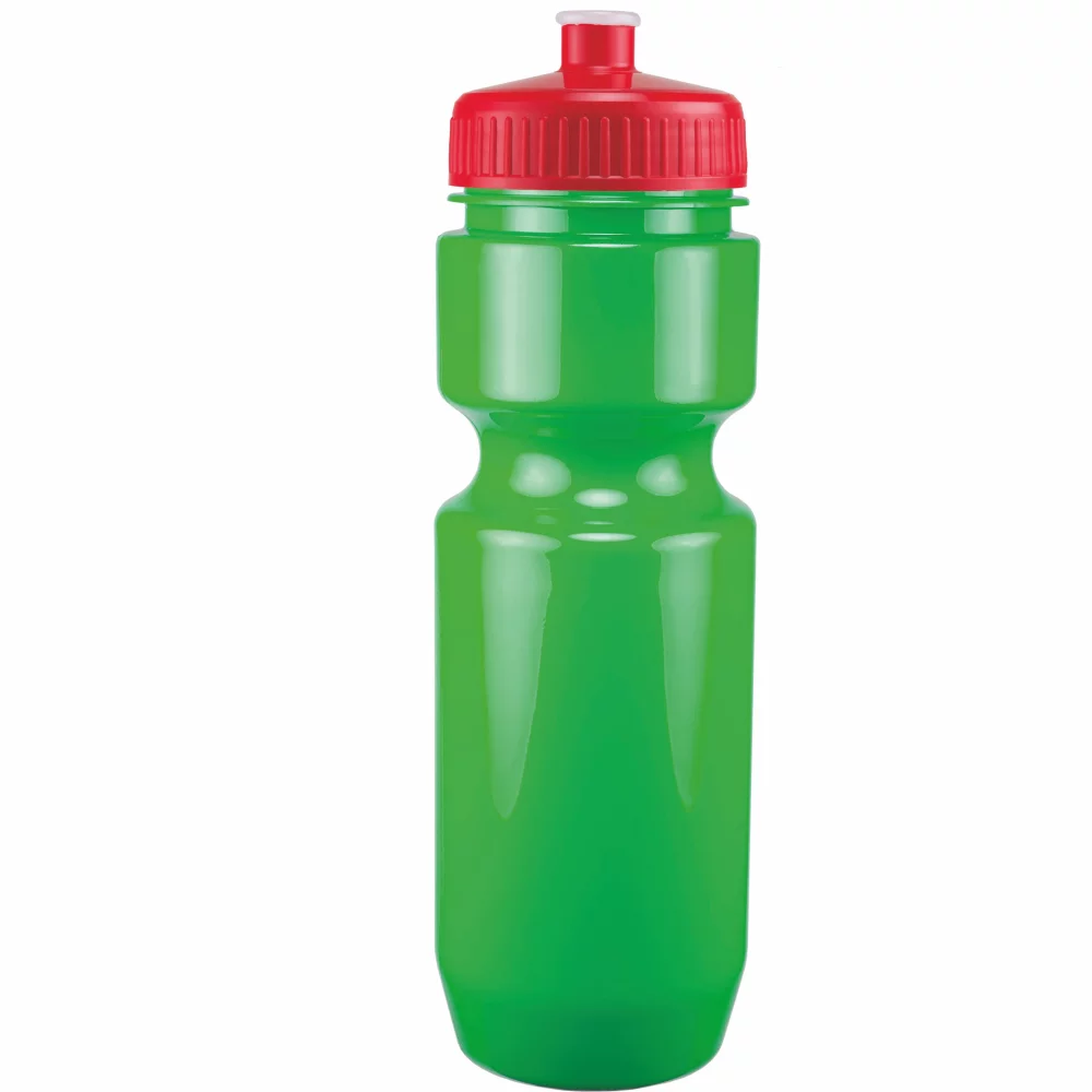 22 Oz. Bike Bottle w/ Push Pull Lid - Solid Colors