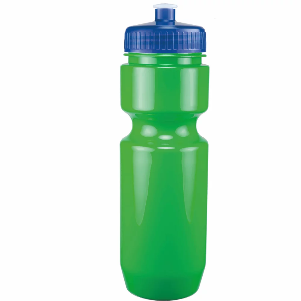 Bouteille de vélo de 22 oz avec couvercle à pousser-tirer - Couleurs unies