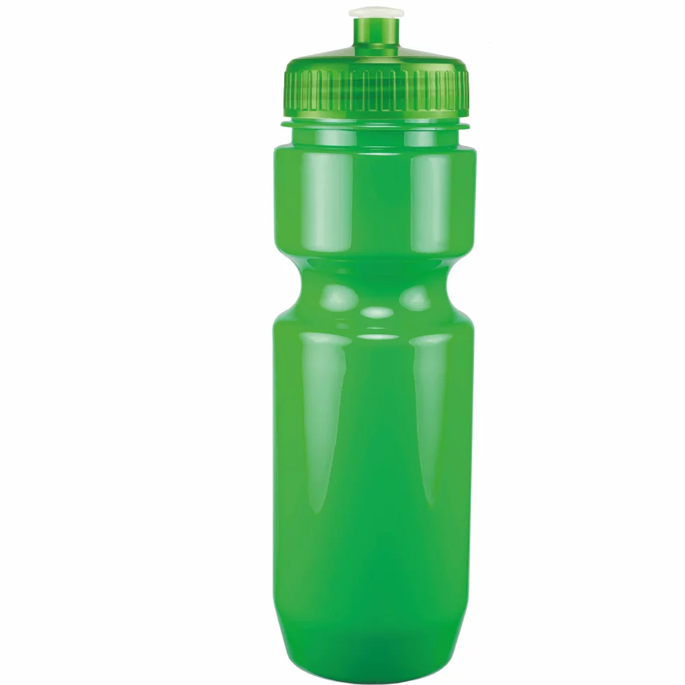 Bouteille de vélo de 22 oz avec couvercle à pousser-tirer - Couleurs unies