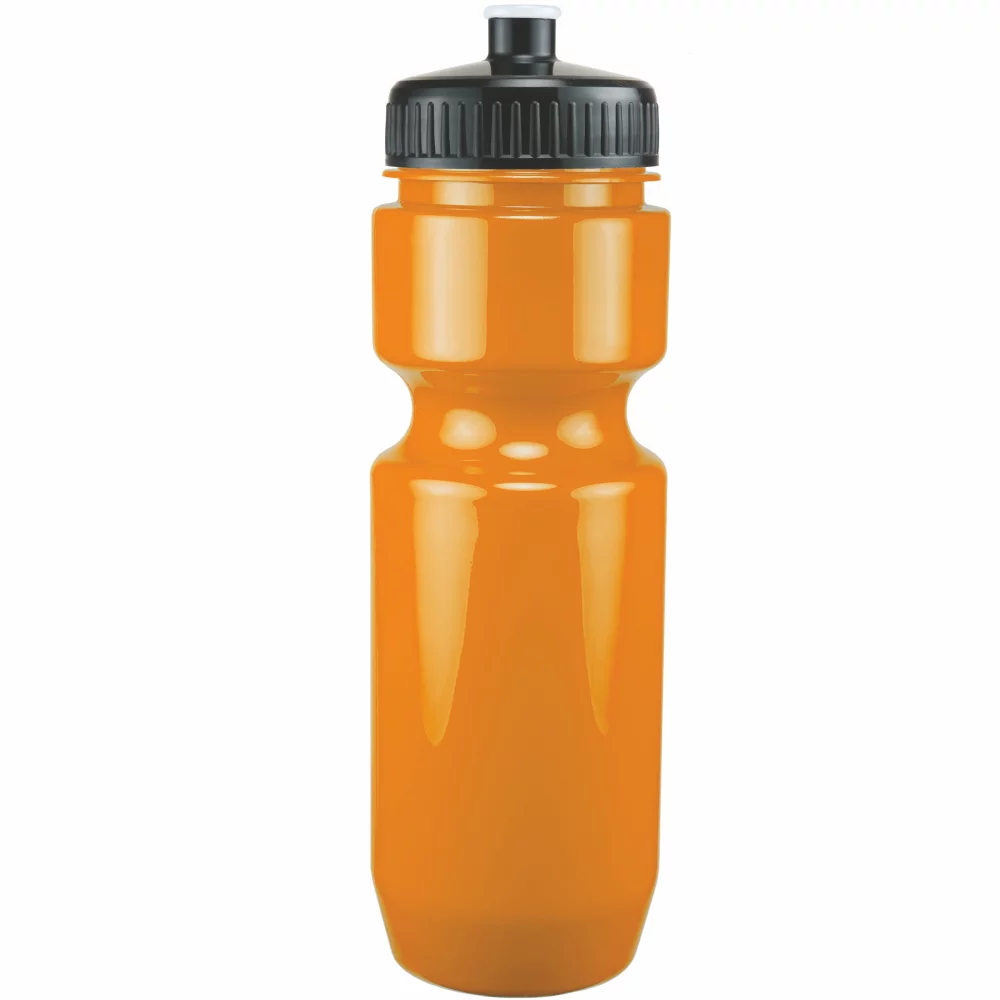 Bouteille de vélo de 22 oz avec couvercle à pousser-tirer - Couleurs unies