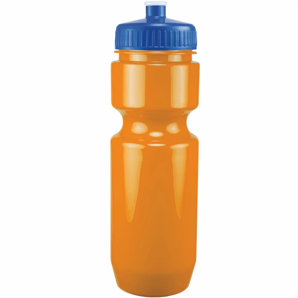 Bouteille de vélo de 22 oz avec couvercle à pousser-tirer - Couleurs unies