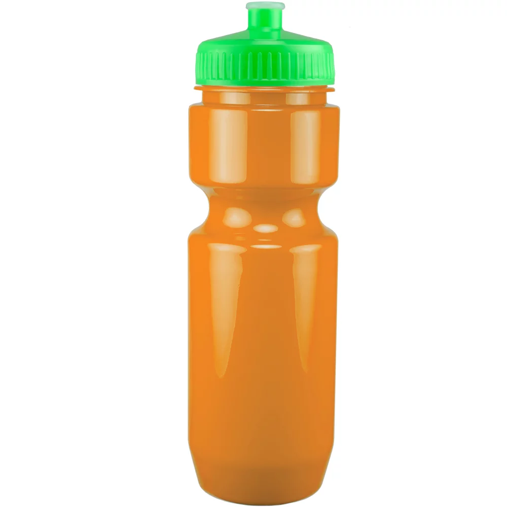 Bouteille de vélo de 22 oz avec couvercle à pousser-tirer - Couleurs unies