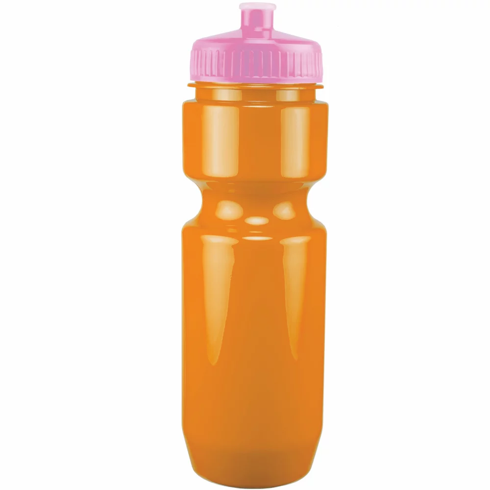 22 Oz. Bike Bottle w/ Push Pull Lid - Solid Colors