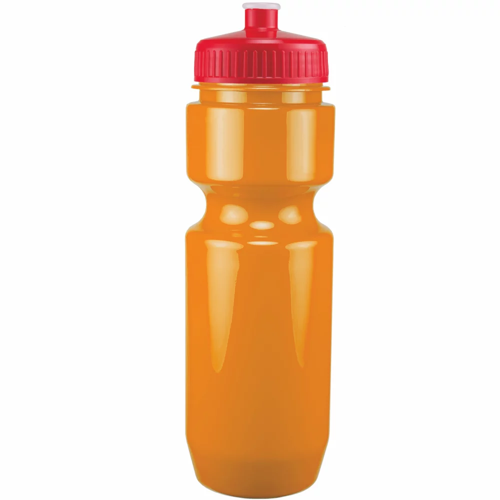 Bouteille de vélo de 22 oz avec couvercle à pousser-tirer - Couleurs unies