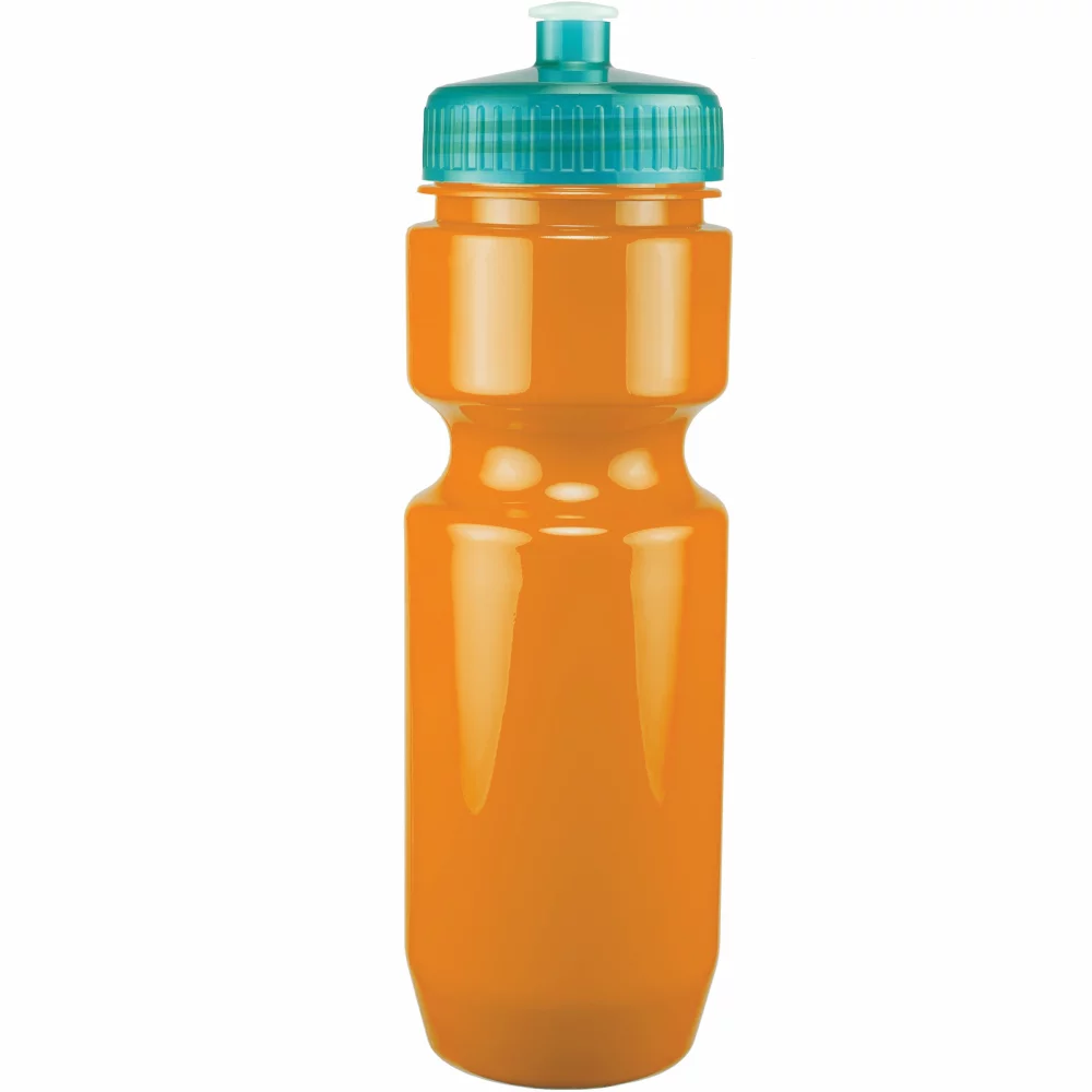 22 Oz. Bike Bottle w/ Push Pull Lid - Solid Colors