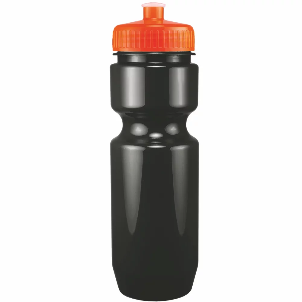 Bouteille de vélo de 22 oz avec couvercle à pousser-tirer - Couleurs unies