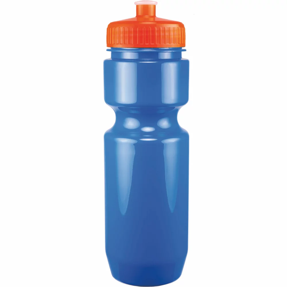Bouteille de vélo de 22 oz avec couvercle à pousser-tirer - Couleurs unies