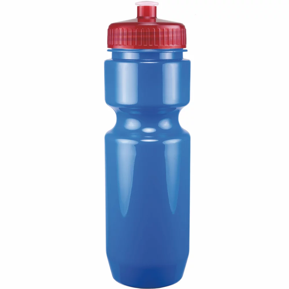 Bouteille de vélo de 22 oz avec couvercle à pousser-tirer - Couleurs unies