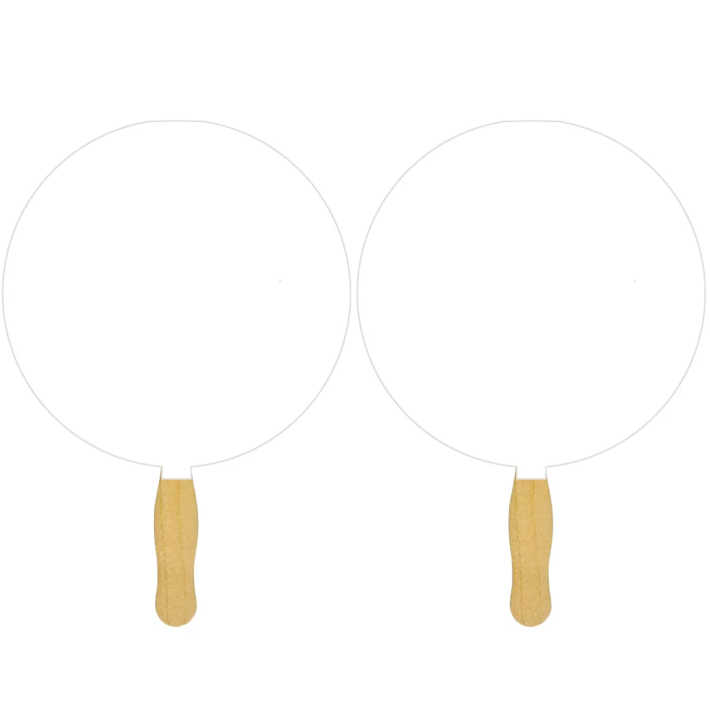 Round Sandwiched Hand Fan (2 Side/ Four Color Process imprint)