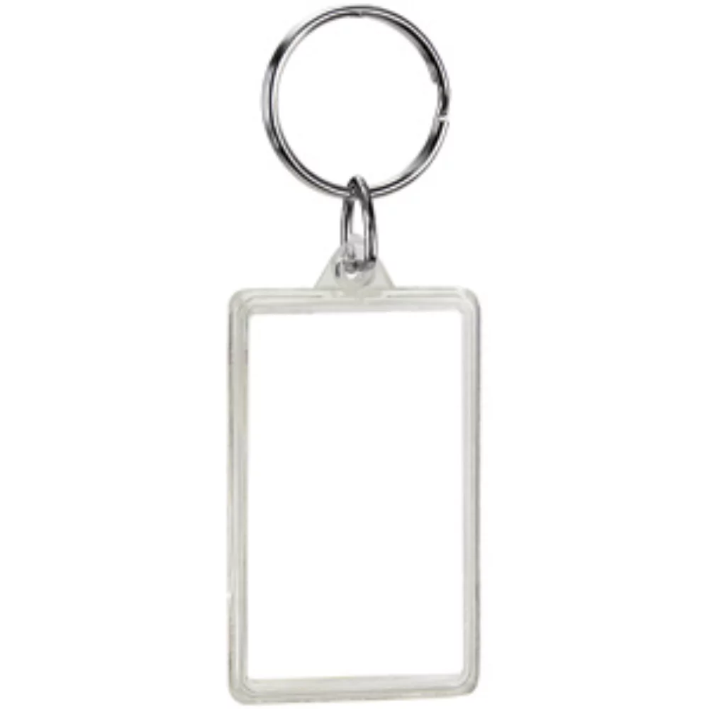 Porte-clés rectangulaire en cristal