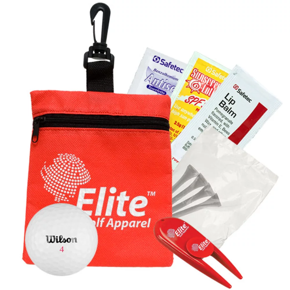 Ensemble cadeau Golf et protection solaire dans un sac