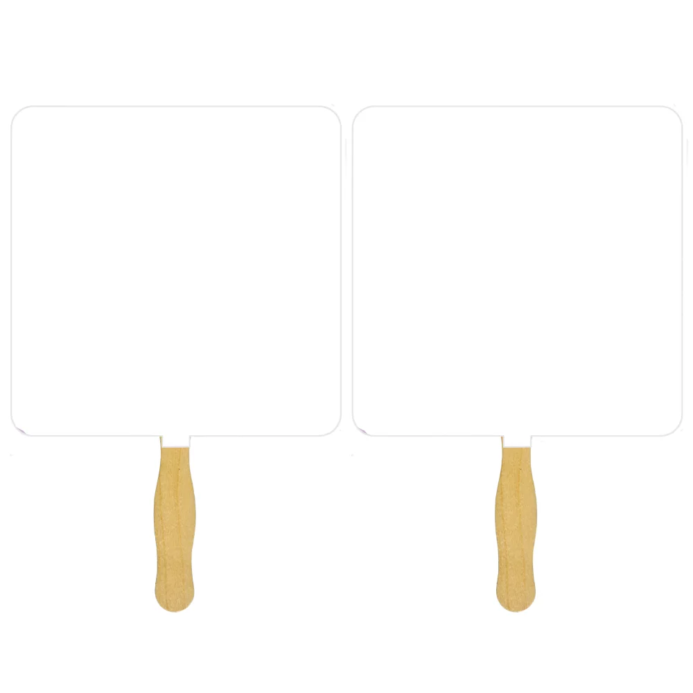 Square Sandwiched Hand Fan (2 Side/ 1 imprint color)
