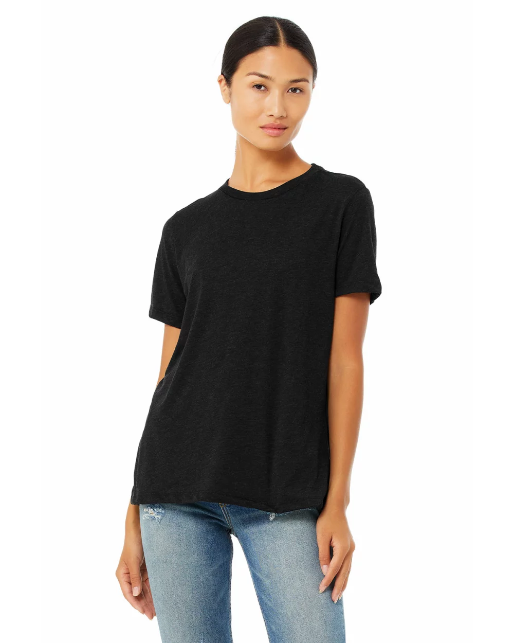 BELLA+CANVAS Ladies' Relaxed Heather CVC Short-Sleeve T-Shirt
