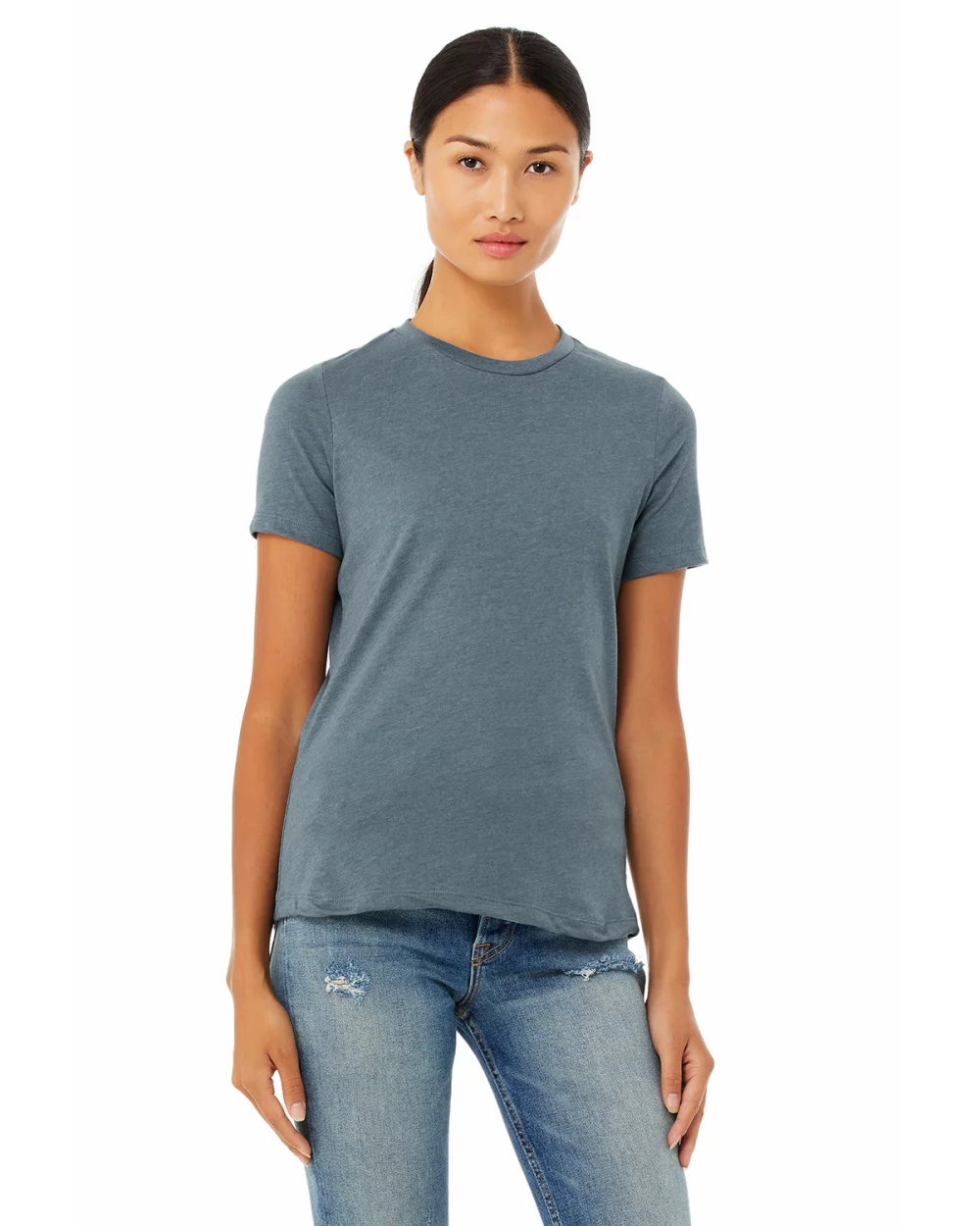 BELLA+CANVAS Ladies' Relaxed Heather CVC Short-Sleeve T-Shirt