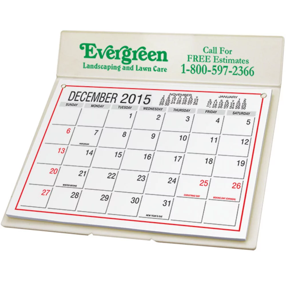 Desk Calendar w/ Mailing Envelope