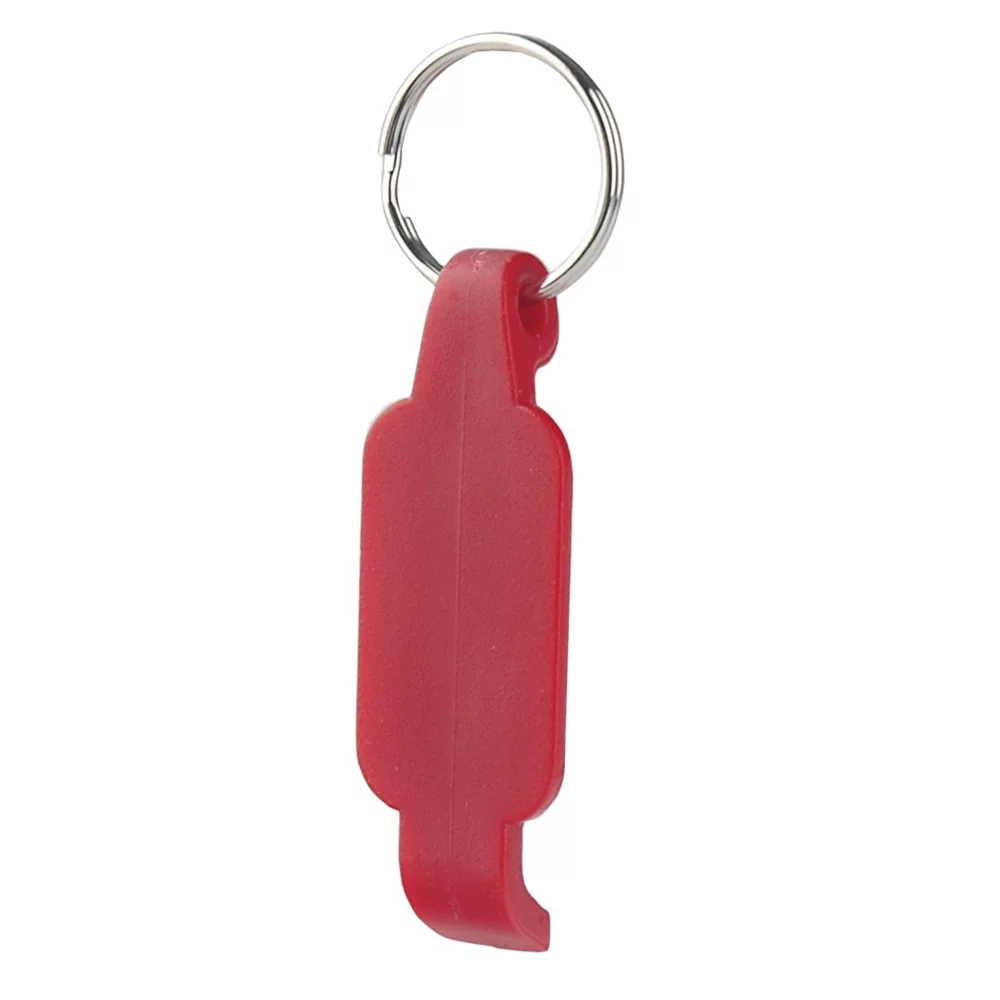Ouvre-bouteille en plastique avec anneau porte-clés