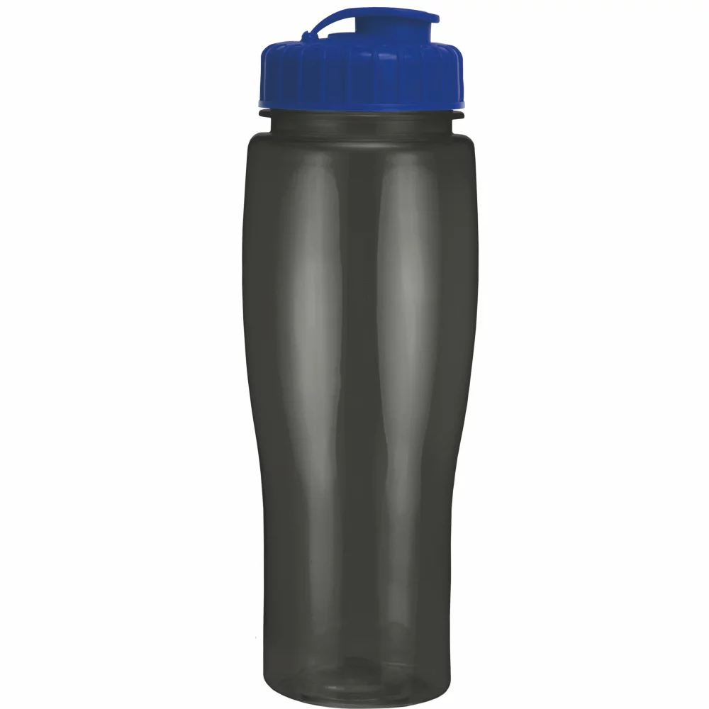 Bouteille de 24 oz. avec contour translucide et couvercle à rabat