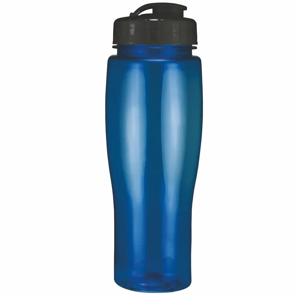 Bouteille de 24 oz. avec contour translucide et couvercle à rabat