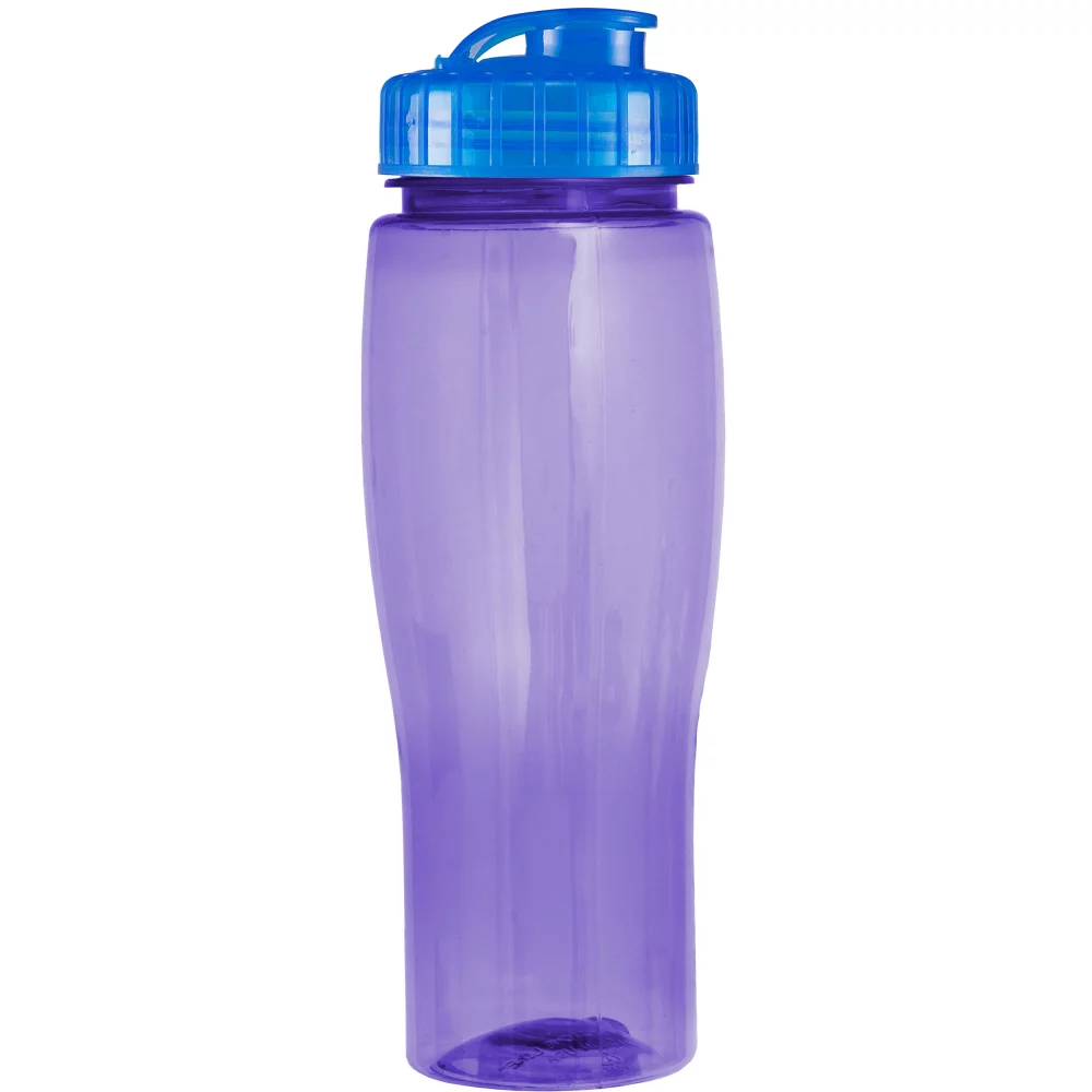 Bouteille de 24 oz. avec contour translucide et couvercle à rabat