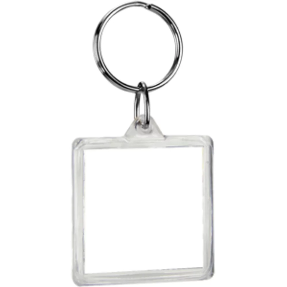 Porte-clés carré en cristal