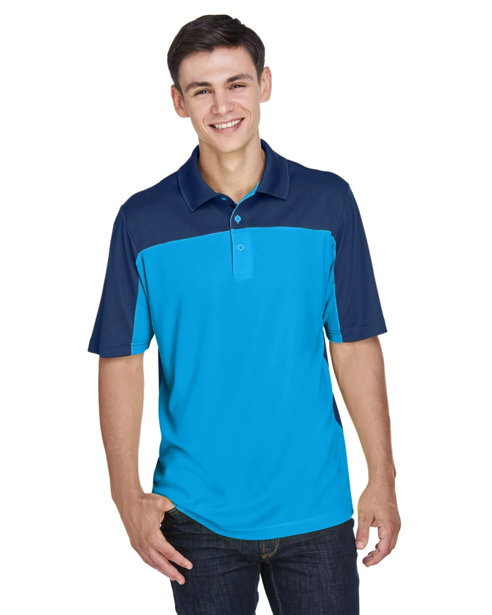 Polo Performance en piqué colorblock pour homme CORE 365