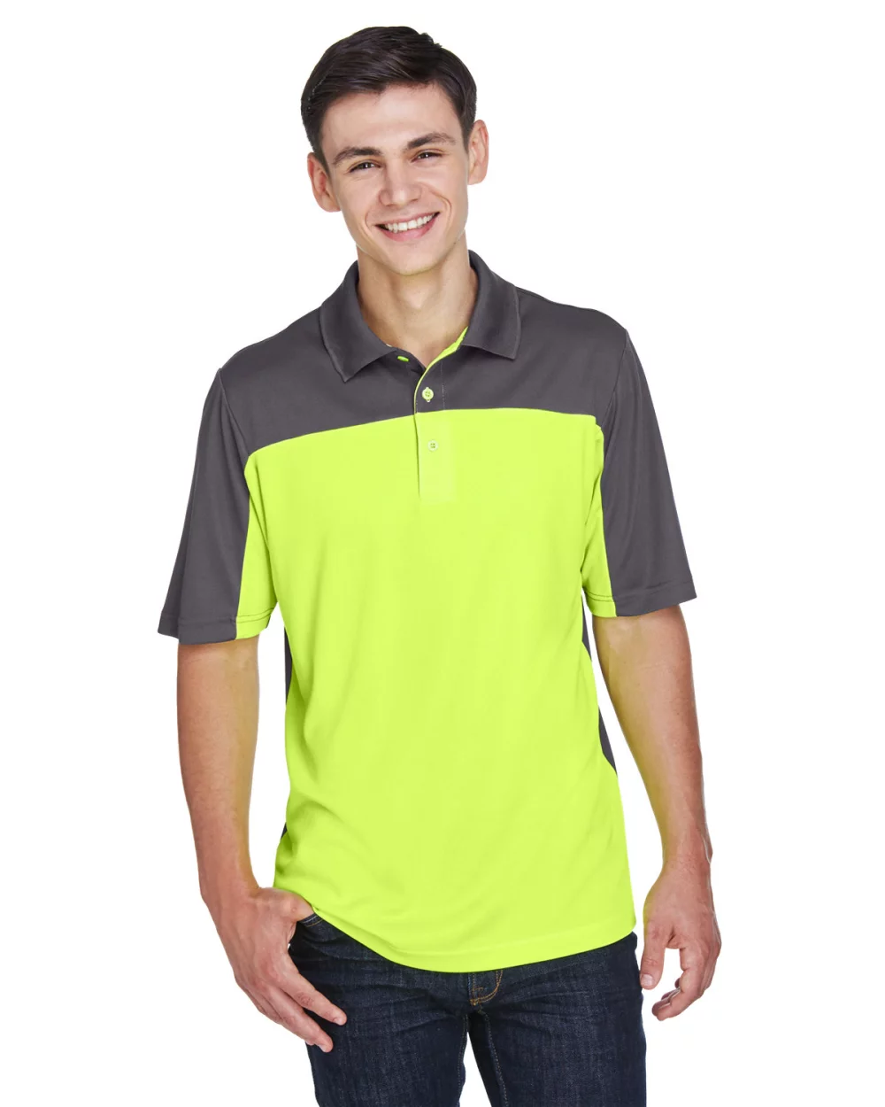 Polo Performance en piqué colorblock pour homme CORE 365