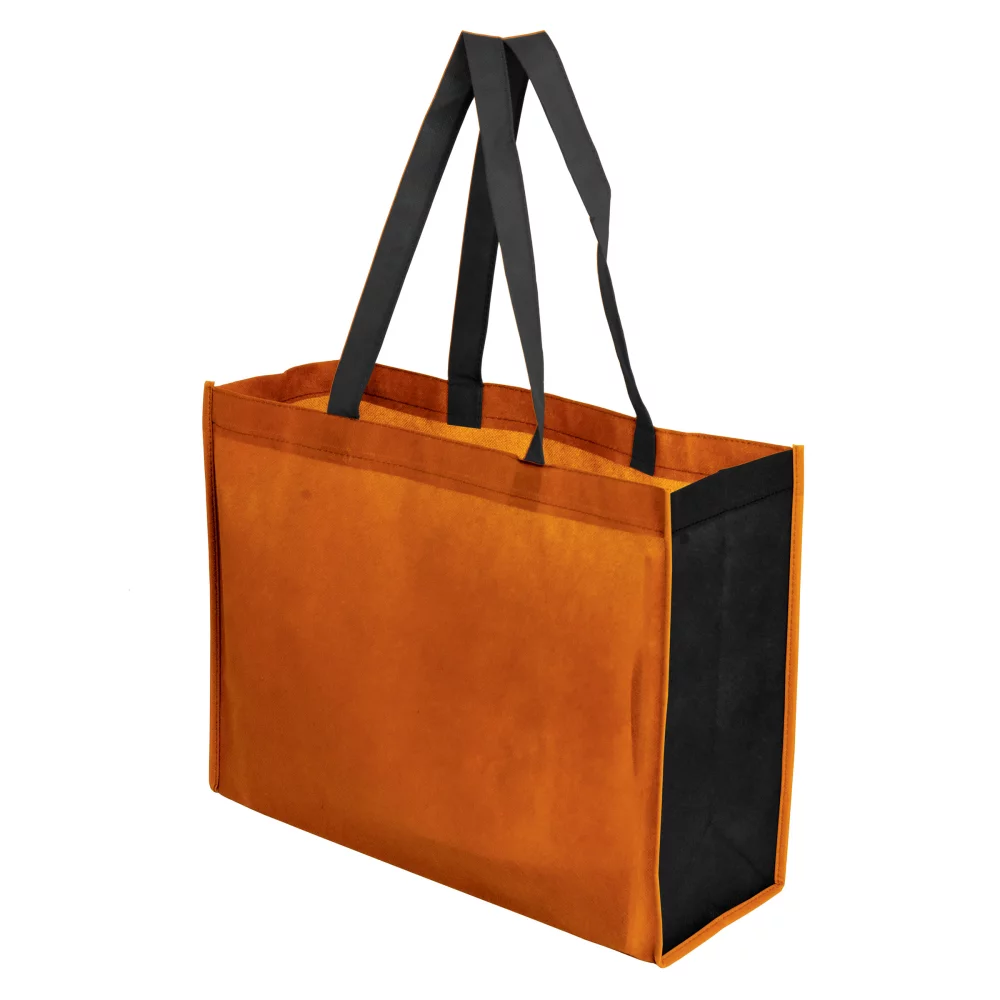 Sac fourre-tout bicolore de 16" x 12" + soufflet de 6"