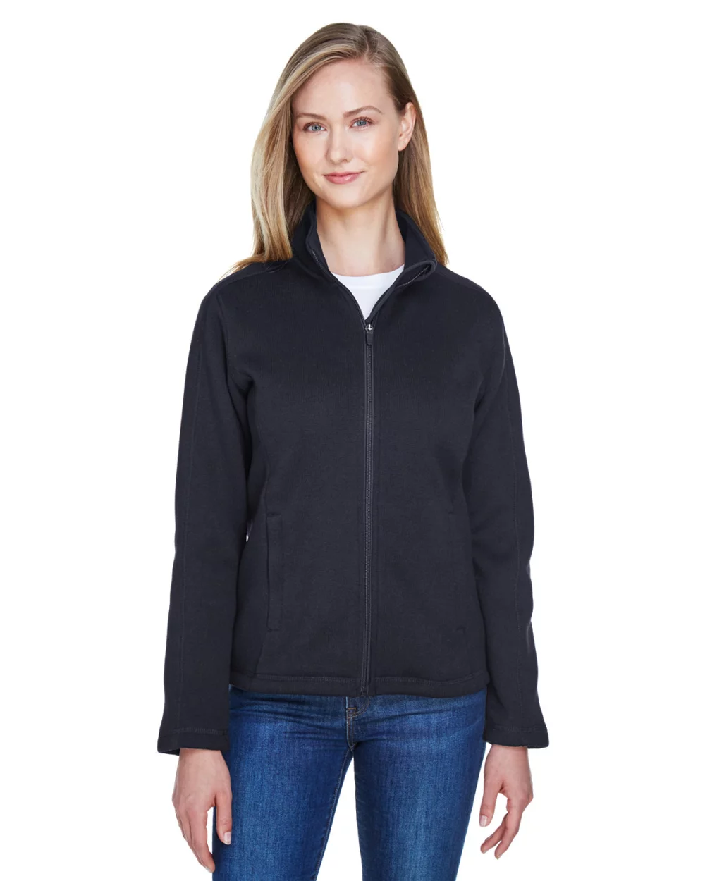 DEVON AND JONES Ladies' Bristol Full-Zip Sweater Fleece Jacket