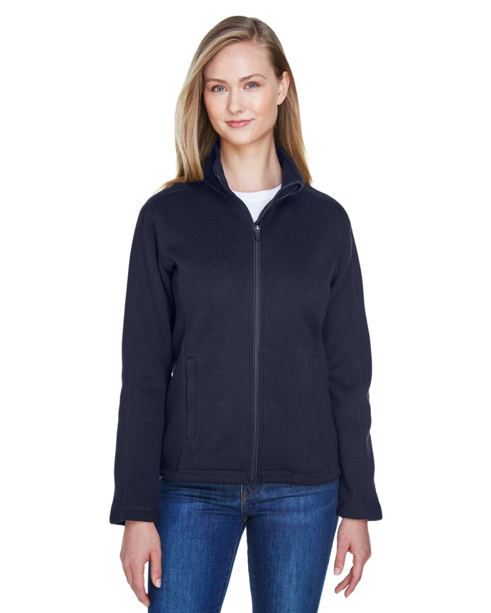 DEVON AND JONES Ladies' Bristol Full-Zip Sweater Fleece Jacket